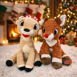 Rudolph and Clarice Plush SeaWorld Vintage Busch‎ Gardens Stuffed Animals Toys
